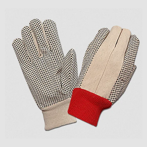 EYEVEX HAND PROTECTION PVC DOTTED GLOVES 8OZ, 12OZ